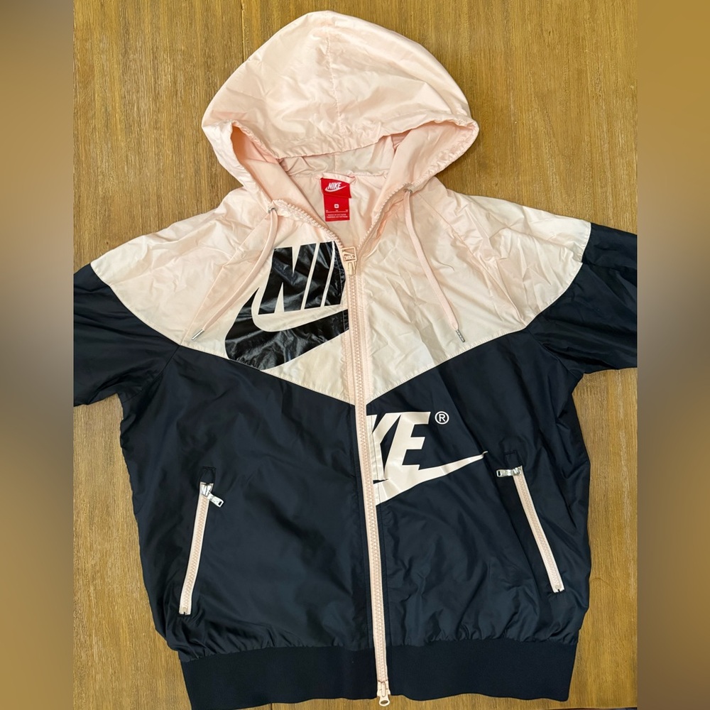 Nike Track Jacket – Light Pink & Black – Size Medium - Picture 2 of 3